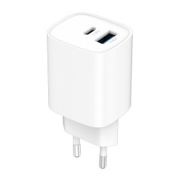 ŁADOWARKA SIECIOWA GaN PD/QC 4.0 1x USB-C 1x USB-A 30W ART