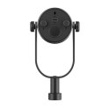 Mikrofon studyjny dynamiczny przewodowy z ramieniem USB XLR - czarny