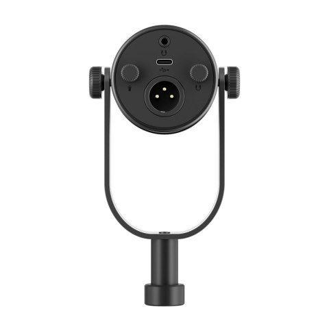 Mikrofon studyjny dynamiczny przewodowy z ramieniem USB XLR - czarny