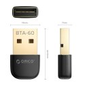 Adapter Orico BTA-60 Bluetooth 6.0 - czarny
