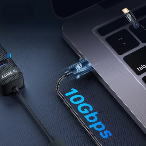 Adapter Orico CAF31 USB-C - USB-A 3.1 Gen 2 10Gbps 1m OTG - czarny