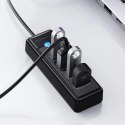 Hub Orico PW4U-U3 USB-A / 4x USB-A 3.0 - czarny