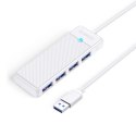 Hub USB Orico PAPW4A-U3 4-portowy 4x USB-A 3.0 0,15 m - biały