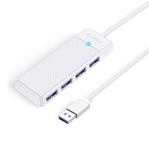 Hub USB Orico PAPW4A-U3 4-portowy 4x USB-A 3.0 0,15 m - biały