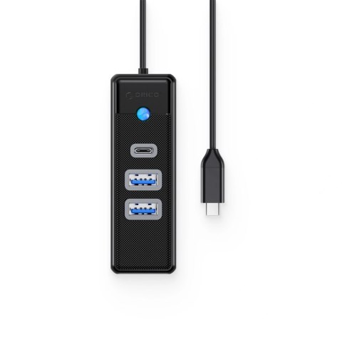 Hub USB Orico PWC2U-C3 3-portowy 2x USB-A 3.0 1x USB-C 3.0 0,15 m - czarny
