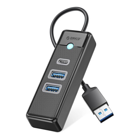 Hub USB Orico PWC2U-U3 3-portowy 2x USB-A 3.0 1x USB-C 3.0 0,15 m - czarny