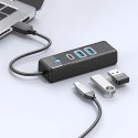 Hub USB Orico PWC2U-U3 3-portowy 2x USB-A 3.0 1x USB-C 3.0 1 m - czarny