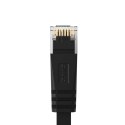 Kabel sieciowy Ethernet Orico PUG-C6B CAT6 1000Mbps RJ45 internetowy LAN płaski 0,5 m - czarny