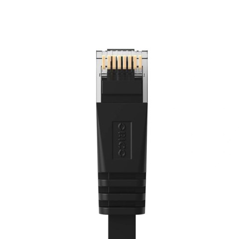 Kabel sieciowy Ethernet Orico PUG-C6B CAT6 1000Mbps RJ45 internetowy LAN płaski 10 m - czarny
