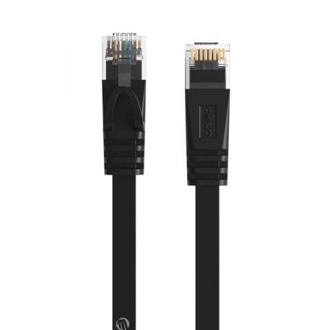 Kabel sieciowy Ethernet Orico PUG-C6B CAT6 1000Mbps RJ45 internetowy LAN płaski 2 m - czarny