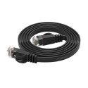 Kabel sieciowy Ethernet Orico PUG-C6B CAT6 1000Mbps RJ45 internetowy LAN płaski 3 m - czarny