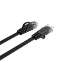 Kabel sieciowy Ethernet Orico PUG-C6B CAT6 1000Mbps RJ45 internetowy LAN płaski 3 m - czarny