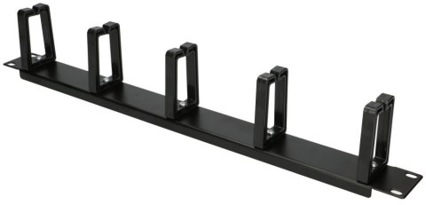 EXTRALINK CABLE MANAGER 1U BLACK ORGANIZER PLASTIC RINGS