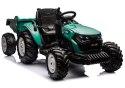 Traktor Na Akumulator HC-306 Z Przyczepą Ciemno Zielony 24V