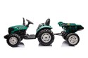 Traktor Na Akumulator HC-306 Z Przyczepą Ciemno Zielony 24V