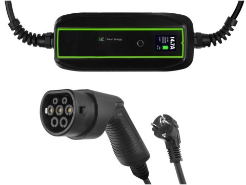 Ładowarka samochodowa GREEN CELL Type 2 Czarny EV16