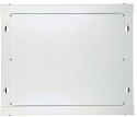Szafka wisząca rack 9U 600x450 szara szklane drzwi