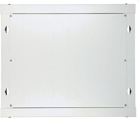 Szafka wisząca rack 9U 600x450 szara szklane drzwi