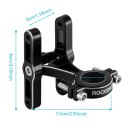 Adapter koszyka na bidon Rockbros KS-415 aluminiowy regulowany - czarny