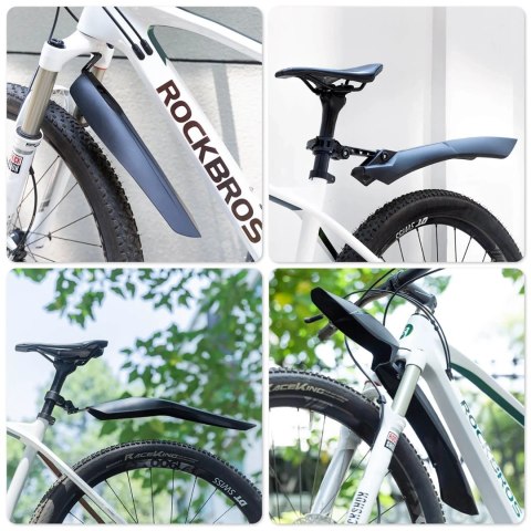 Błotniki rowerowe Rockbros FK-880 przedni i tylny do rowerów 24" - czarne