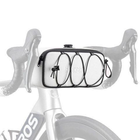 Torba rowerowa Rockbros TL001 ROAD TO SKY 1,9 l na kierownicę wodoodporna - biała
