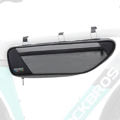 Torba rowerowa Rockbros TL003 ROAD TO SKY 2 l pod ramę wodoodporna - szara