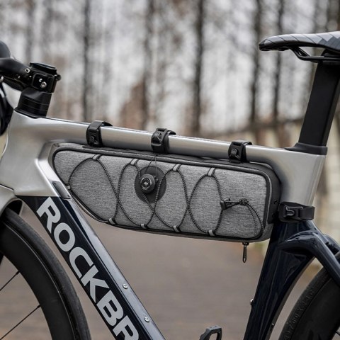 Torba rowerowa Rockbros TL003 ROAD TO SKY 2 l pod ramę wodoodporna - szara