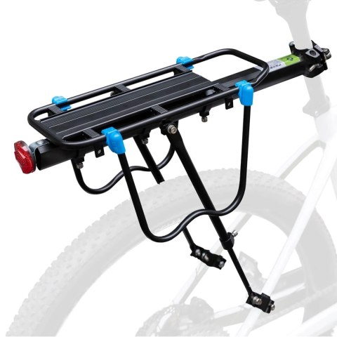 Bagażnik rowerowy Rockbros Shelves HJ10010 z szybkim montażem i odblaskiem - czarny