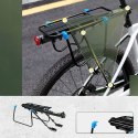 Bagażnik rowerowy Rockbros Shelves HJ10010 z szybkim montażem i odblaskiem - czarny