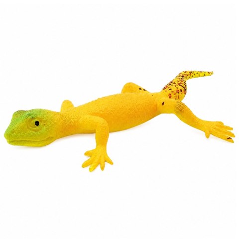Gekon Złocisty Gumowa Figurka Rozciągliwa Realistyczna Gad 15,5 cm