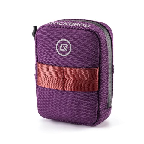 Torba rowerowa Rockbros F006 podsiodłowa 0,35 l - fioletowa