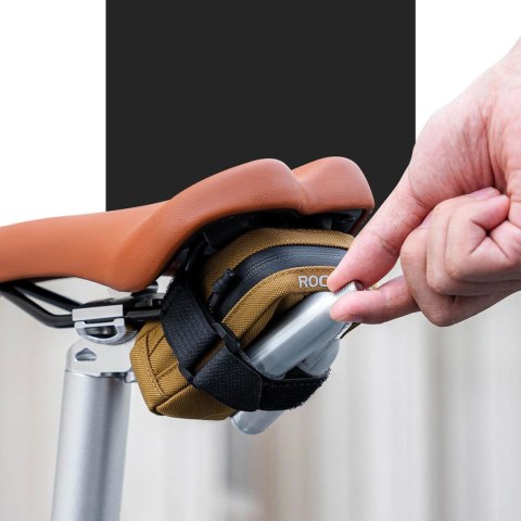 Torba rowerowa Rockbros F006 podsiodłowa 0,35 l - brązowa