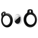 Etui brelok na lokalizator Apple AirTag czarny - 2 szt.