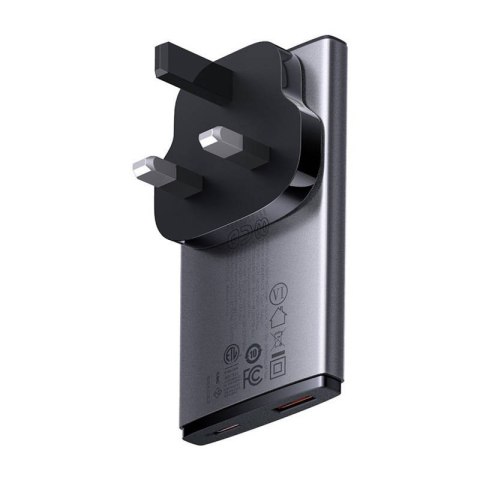 Ładowarka sieciowa Baseus GaN5, 65W, 1xport USB-C, 1XUSB-A