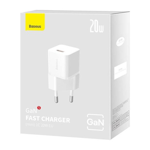 Mini ładowarka sieciowa Baseus GaN5 20W (biała)