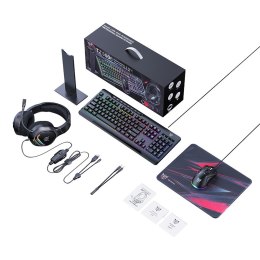 Zestaw gamingowy Onikuma TZ5008 5W1 klawiatura+mysz+słuchawki+podkładka+stojak