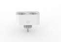 SMART ADAPTER GNIAZDO 230V WiFi białe podwójne ART