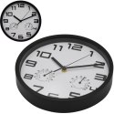 ZEGAR ŚCIENNY 25CM Z TERMOMETREM BIAŁY