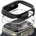 Etui Ringke Slim 2-pack na Apple Watch Ultra 49 mm - przezroczysto-czarne matowe