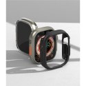 Etui Ringke Slim 2-pack na Apple Watch Ultra 49 mm - przezroczysto-czarne matowe