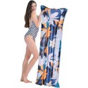 MATERAC DMUCHANY KWIATY 174x59x18CM NIEBIESKI 33258