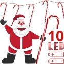 LAMPKI GIRLANDA 10 LED LIZAKI LASKI CHOINKOWE CIEPŁY BIAŁY LUCA