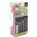 LAMPKI GIRLANDA 10 LED LIZAKI LASKI CHOINKOWE CIEPŁY BIAŁY LUCA