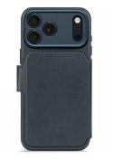 Decoded Leather Detachable Wallet - skórzana obudowa ochronna do iPhone 17 Pro kompatybilna z MagSafe (navy shadow)