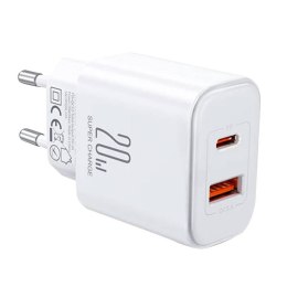 Ładowarka sieciowa Joyroom JR-TCF05, 20W + kabel C to L 1m (biała)