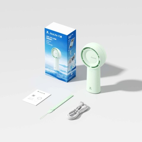 Wentylator ręczny Jisulife Handheld Fan 5 Plus 4000 mAh mini dmuchawa przenośny wiatraczek - zielony