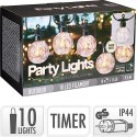 GIRLANDA OGRODOWA PARTY LIGHT TIMER 10LED 9,5 M PROGARDEN