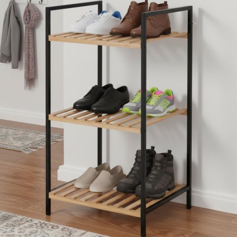 PÓŁKA REGAŁ NA BUTY 3 POZIOMY 38x32,5x70CM BAMBUS EXCELLENT HOUSEWARE