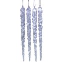 SOPLE LODU KRYSZTAŁOWE DEKORACJA WISZĄCA 22CM 4SZT