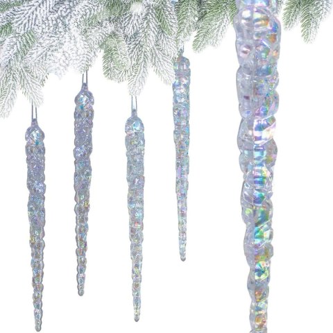 SOPLE LODU OPALIZUJĄCE DEKORACJA WISZĄCA 22 CM 4 SZT